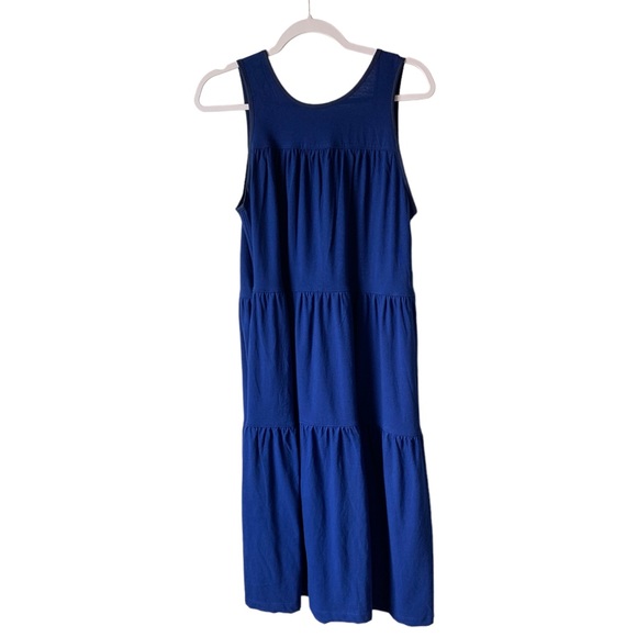 Everlane The Weekend Tiered Midi Dress in Blue - Picture 3 of 5